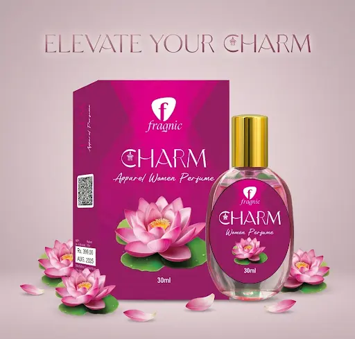 Buy 1 Get 1 Free Combo Pack | Fragnic Charm Perfume 30ml with Free Lavender 10ml Roll on Attar - Image 2