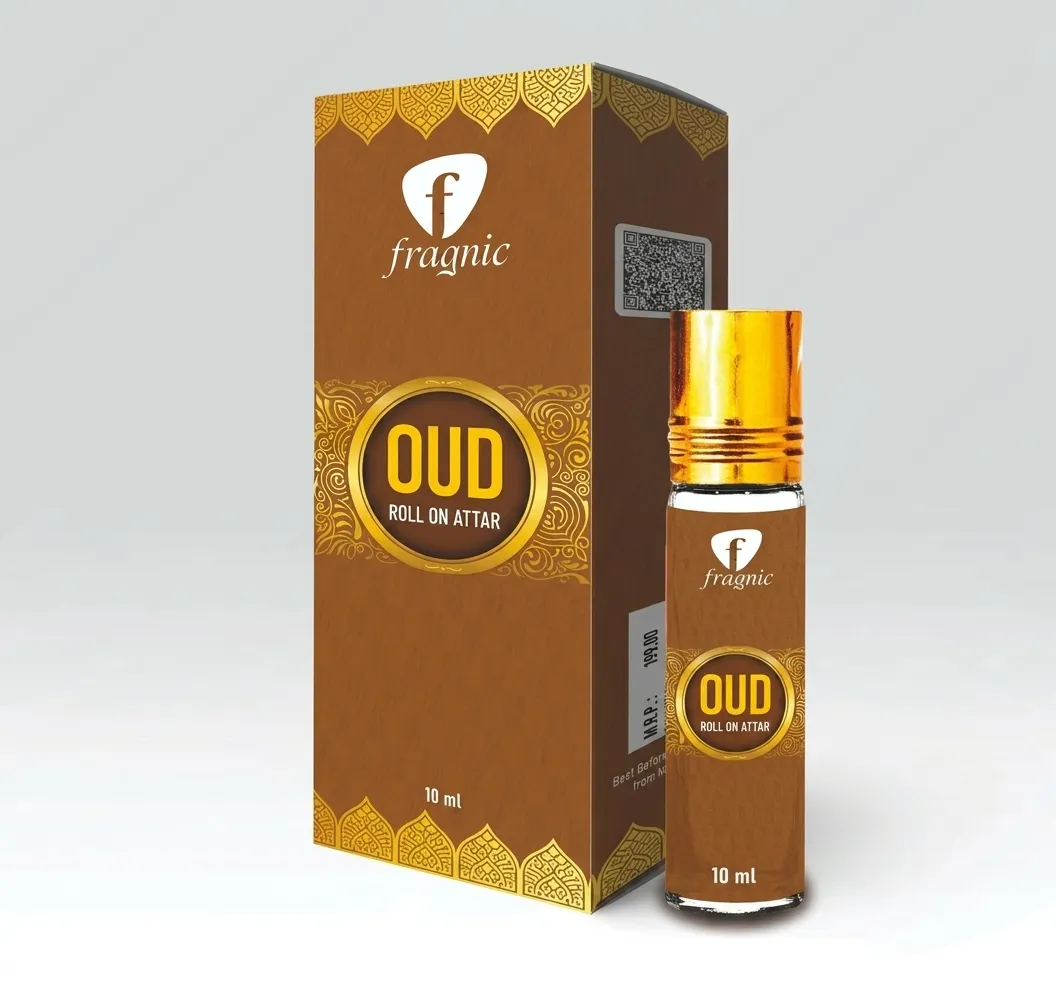 Pack of 2 Fragnic Oud and Musk Roll on Attar 10ml | Long Lasting | Alcohol-Free - Image 3